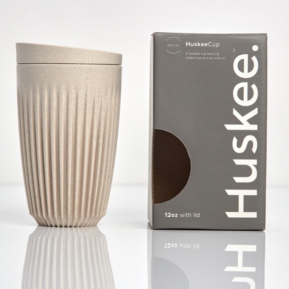huskee Other - (Set of 2) Huskee Cup 12oz cup & lid natural